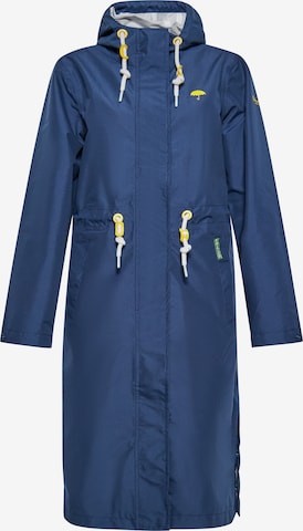 Schmuddelwedda Between-Seasons Coat in Blue: front