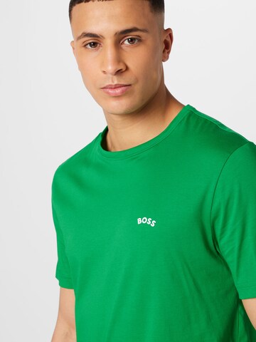 BOSS T-shirt i grön