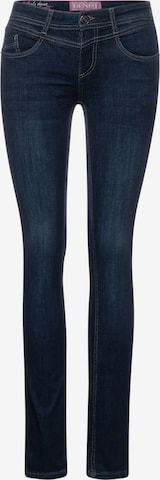 STREET ONE Slimfit Jeans in Blauw: voorkant