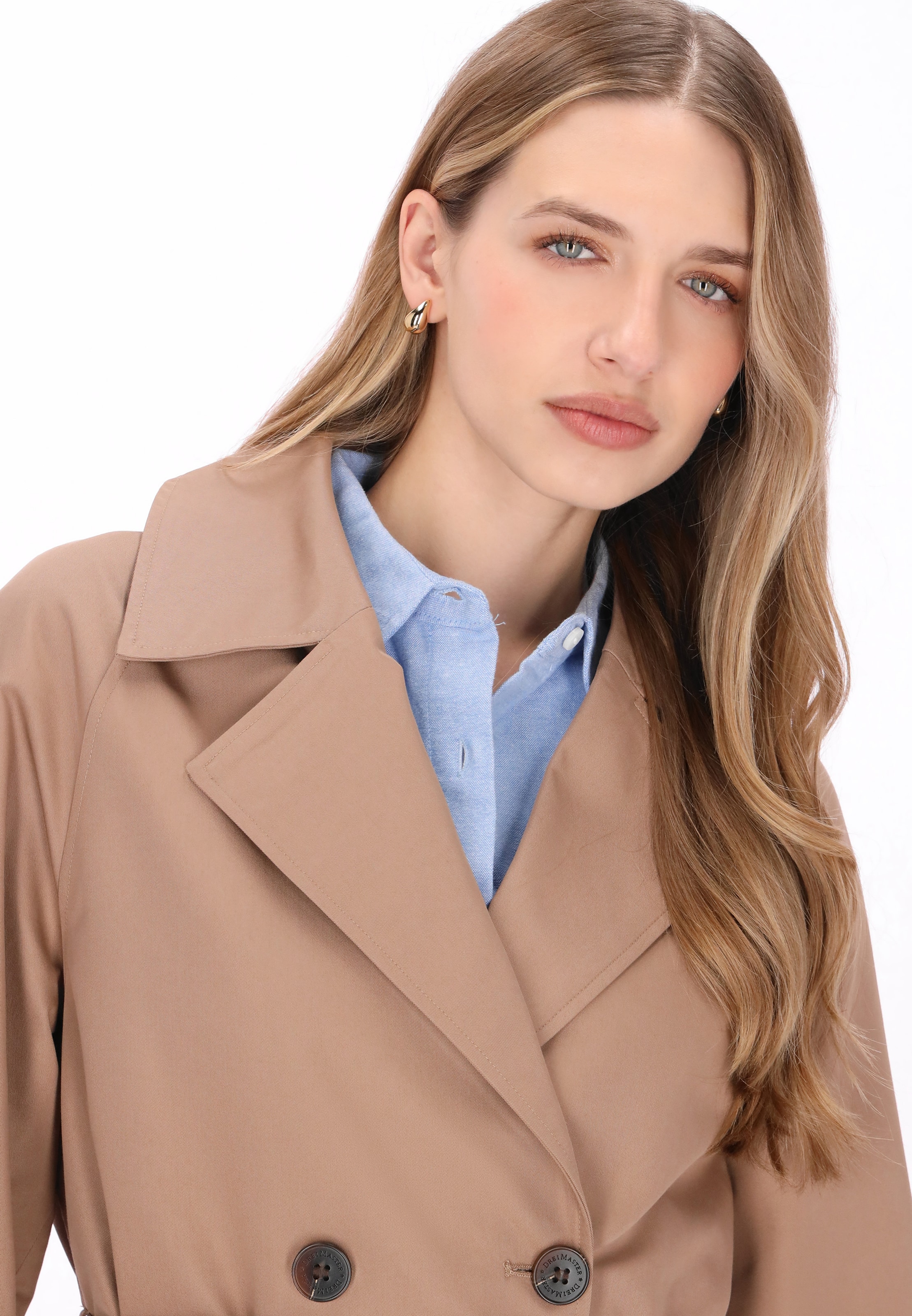 DreiMaster Klassik Between-Seasons Coat 'Classik' in Beige