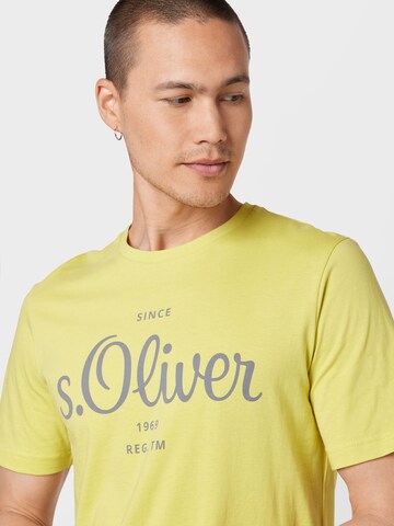 s.Oliver T-Shirt in Gelb