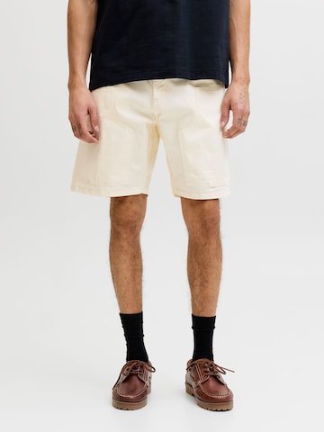 Baggy Pantaloni di JACK & JONES in bianco: frontale