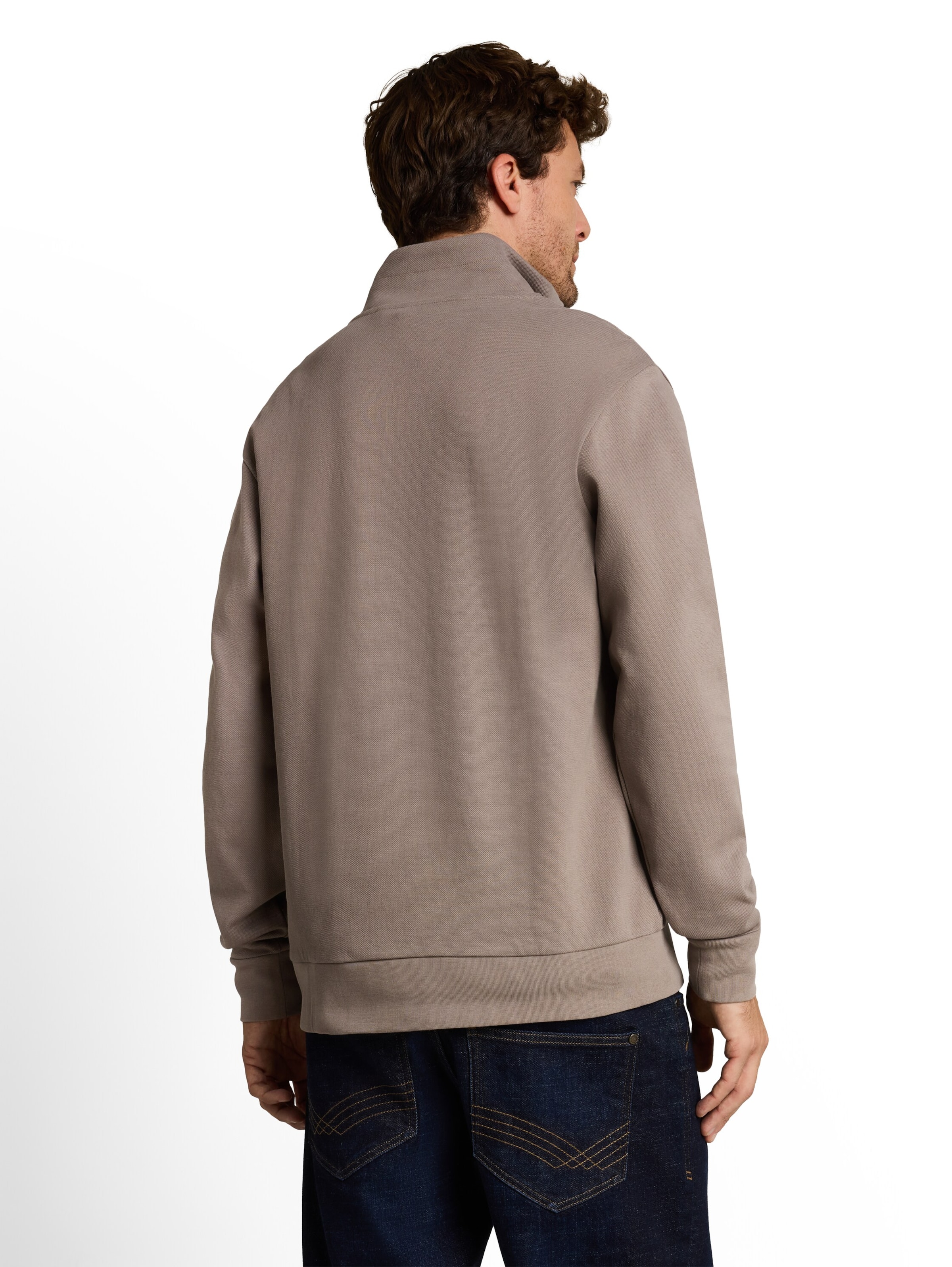 TOM TAILOR Sweatshirt in Brown