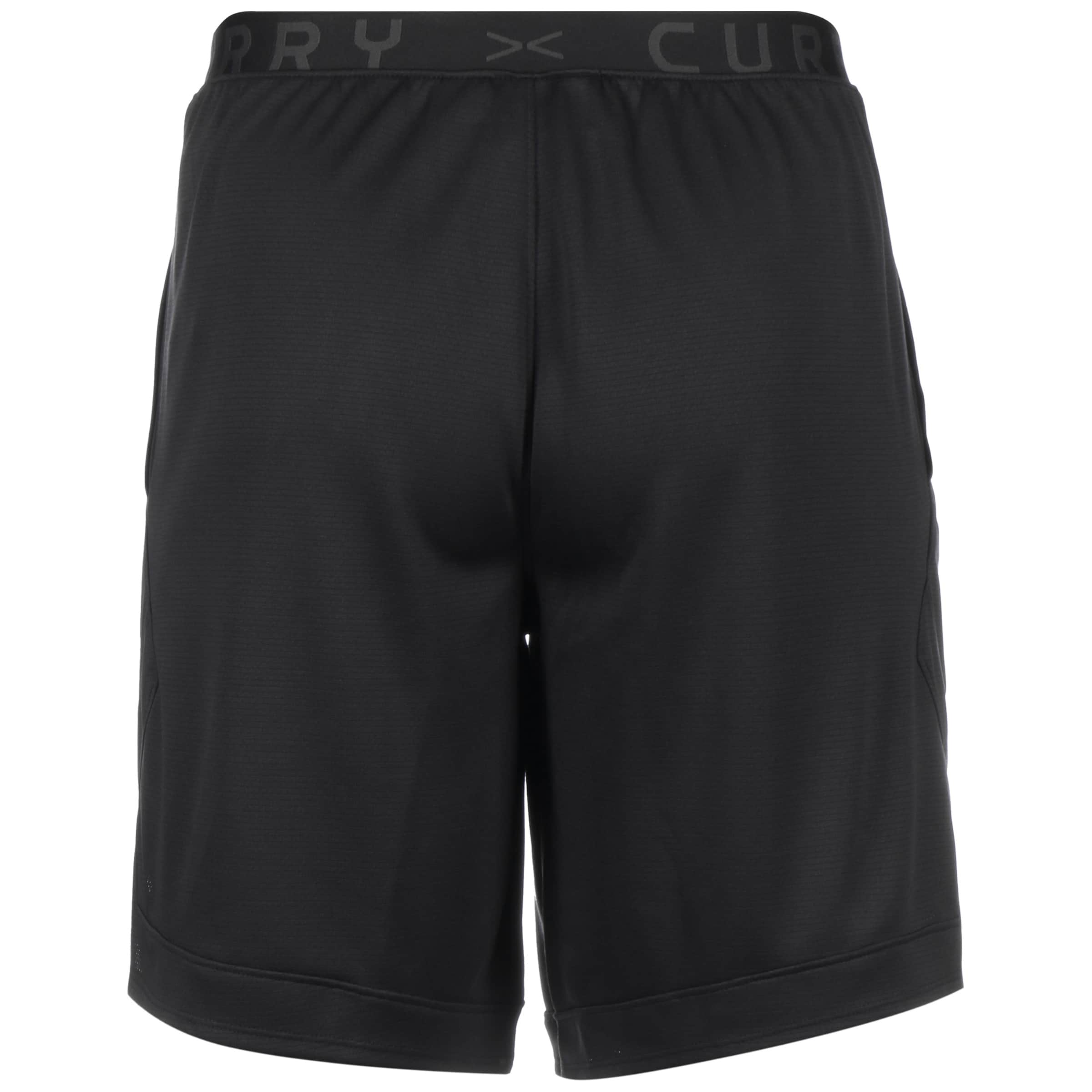 UNDER ARMOUR Loosefit Sportshorts 'Curry Splash' in Schwarz