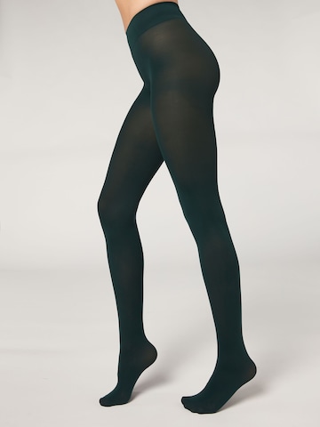 CALZEDONIA Fine Tights in Green: front