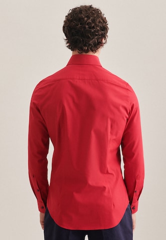 SEIDENSTICKER Slim fit Business Shirt in Red