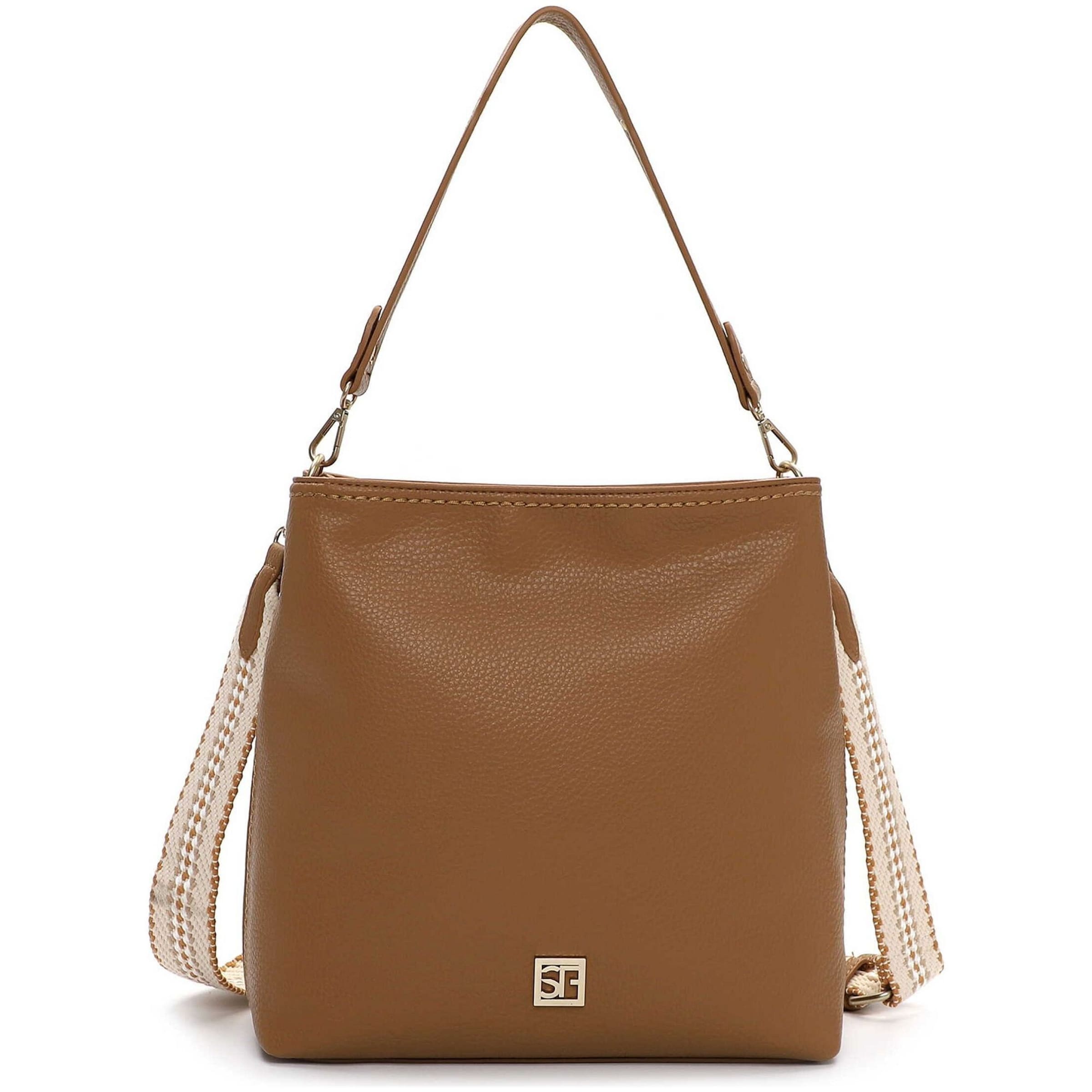 Sac bandoulière 'Amey' Suri Frey en marron : devant