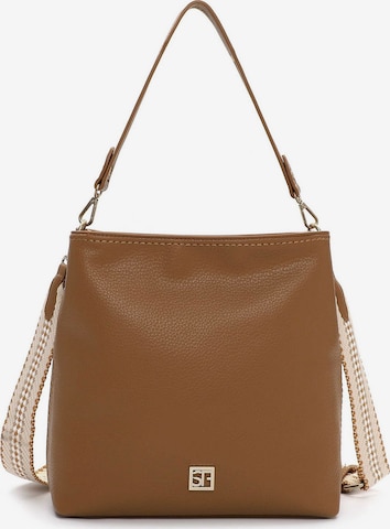 Sac bandoulière 'Amey' Suri Frey en marron : devant