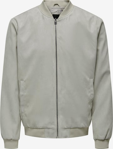 Only & Sons Демисезонная куртка 'Lucas' в Серый: спереди