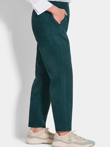 Coupe slim Pantalon 'Louisa' Goldner en vert