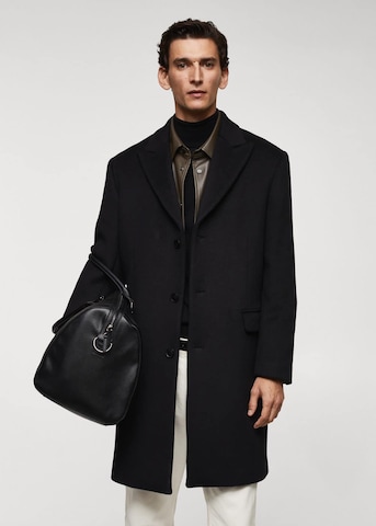 MANGO MAN Between-Seasons Coat 'night' in Black: front