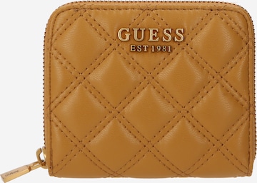 GUESS Wallet 'GIULLY' in Yellow: front