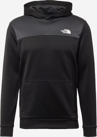 THE NORTH FACE Αθλητική μπλούζα φούτερ 'REAXION' σε μαύρο: μπροστά