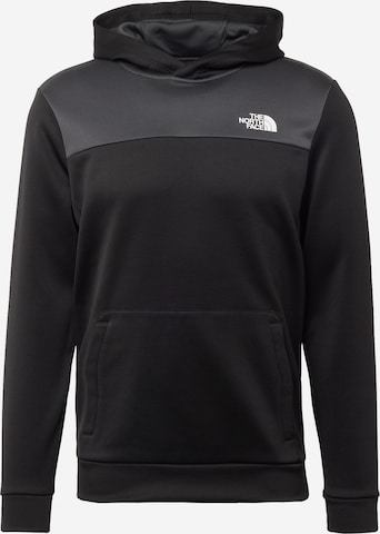 THE NORTH FACE Sports sweatshirt 'REAXION' in Black: front