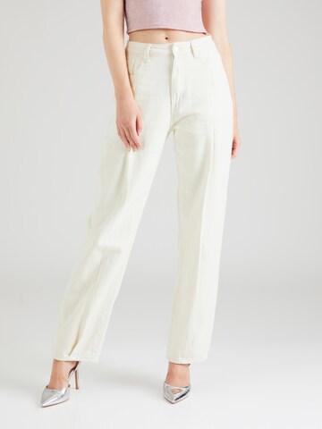 Misspap Loosefit Jeans i beige: framsida