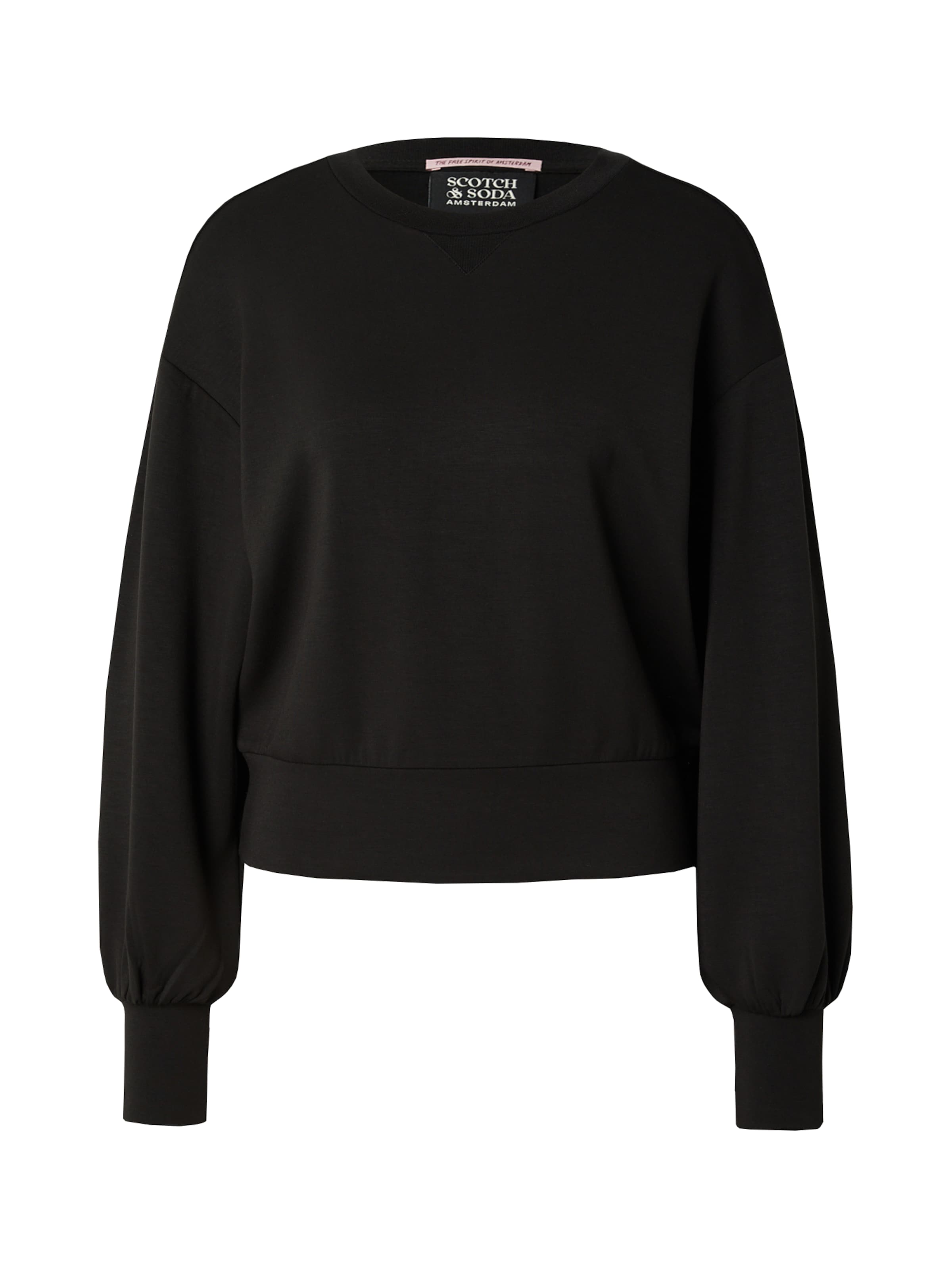 Sweat-shirt 'Core' SCOTCH & SODA en noir : devant