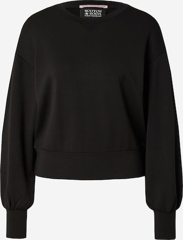 SCOTCH & SODA Collegepaita 'Core' värissä musta: etupuoli