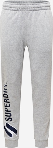 Superdry Zúžený Sportovní kalhoty – šedá: přední strana