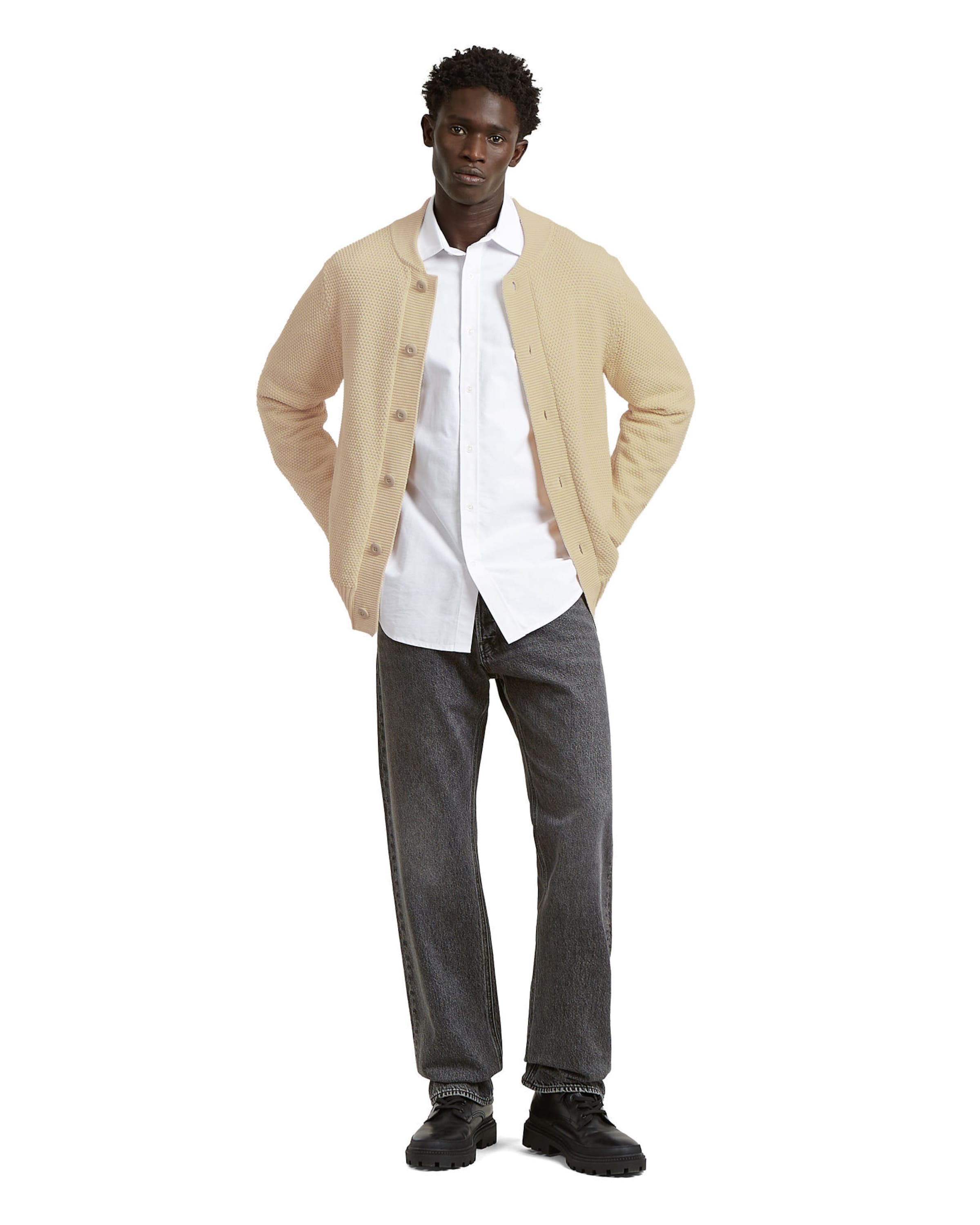 G-STAR Gebreid vest in Beige