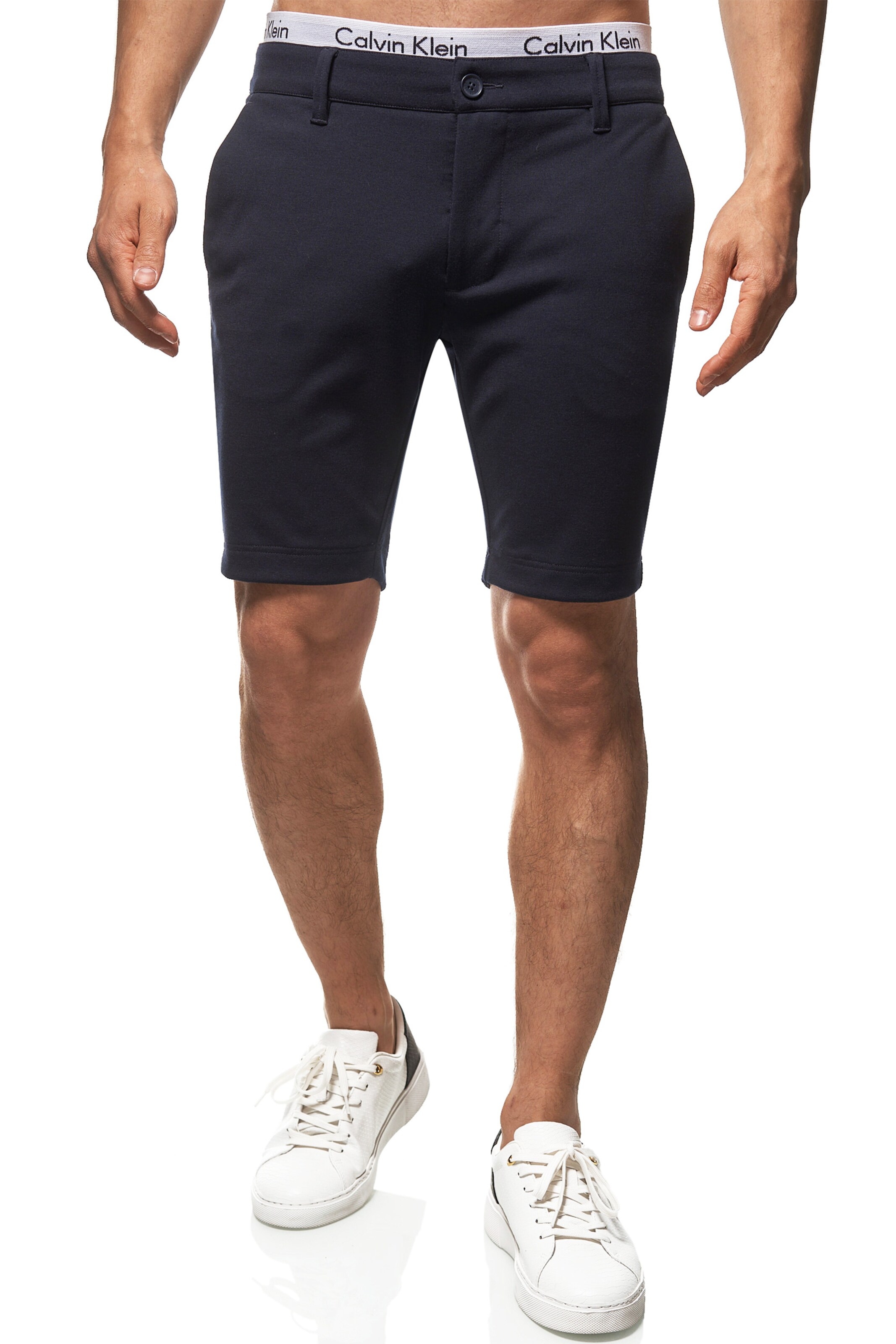 INDICODE JEANS Regular Shorts 'Aalborg' in Blau: Vorderseite