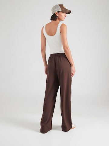 VILA Wide leg Pants 'VICLUA' in Brown