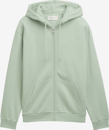 TOM TAILOR DENIM - Sudadera con cremallera en verde: frente