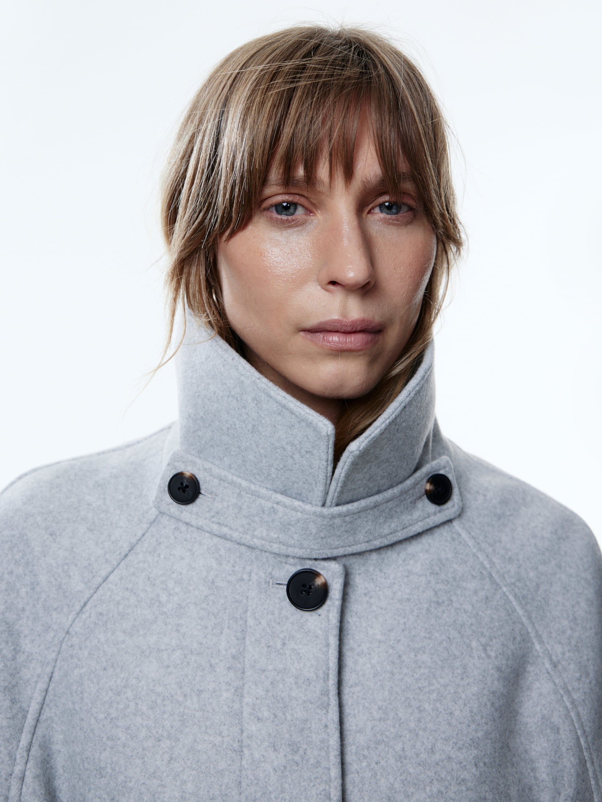 EDITED Produkte Mantel 'Ekaterina' graumeliert