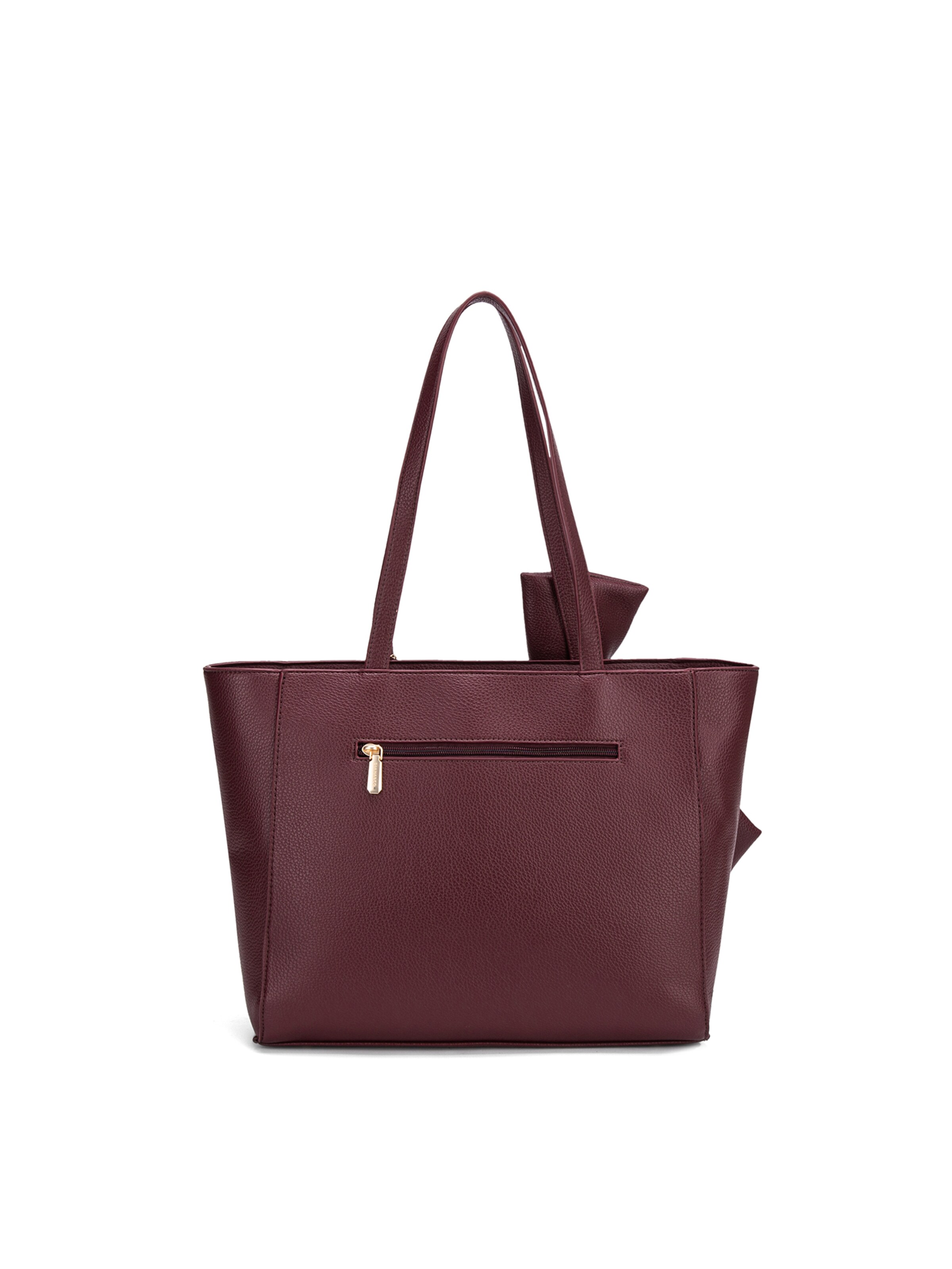 Borsa a spalla 'Borsa a Spalla Donna Velvetine Elite - Pelle Vegana PU con Fiocco' di Diana&Co. in rosso