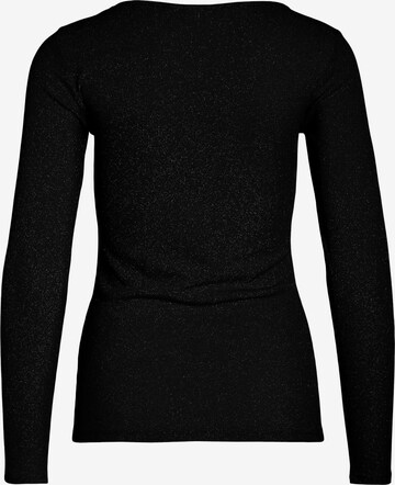 VILA Majica 'LUXY' | črna barva