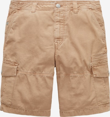 TOM TAILOR Regular Cargo Pants in Brown: front