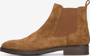 Haboob Chelsea boots 'Liam' in Bruin: voorkant