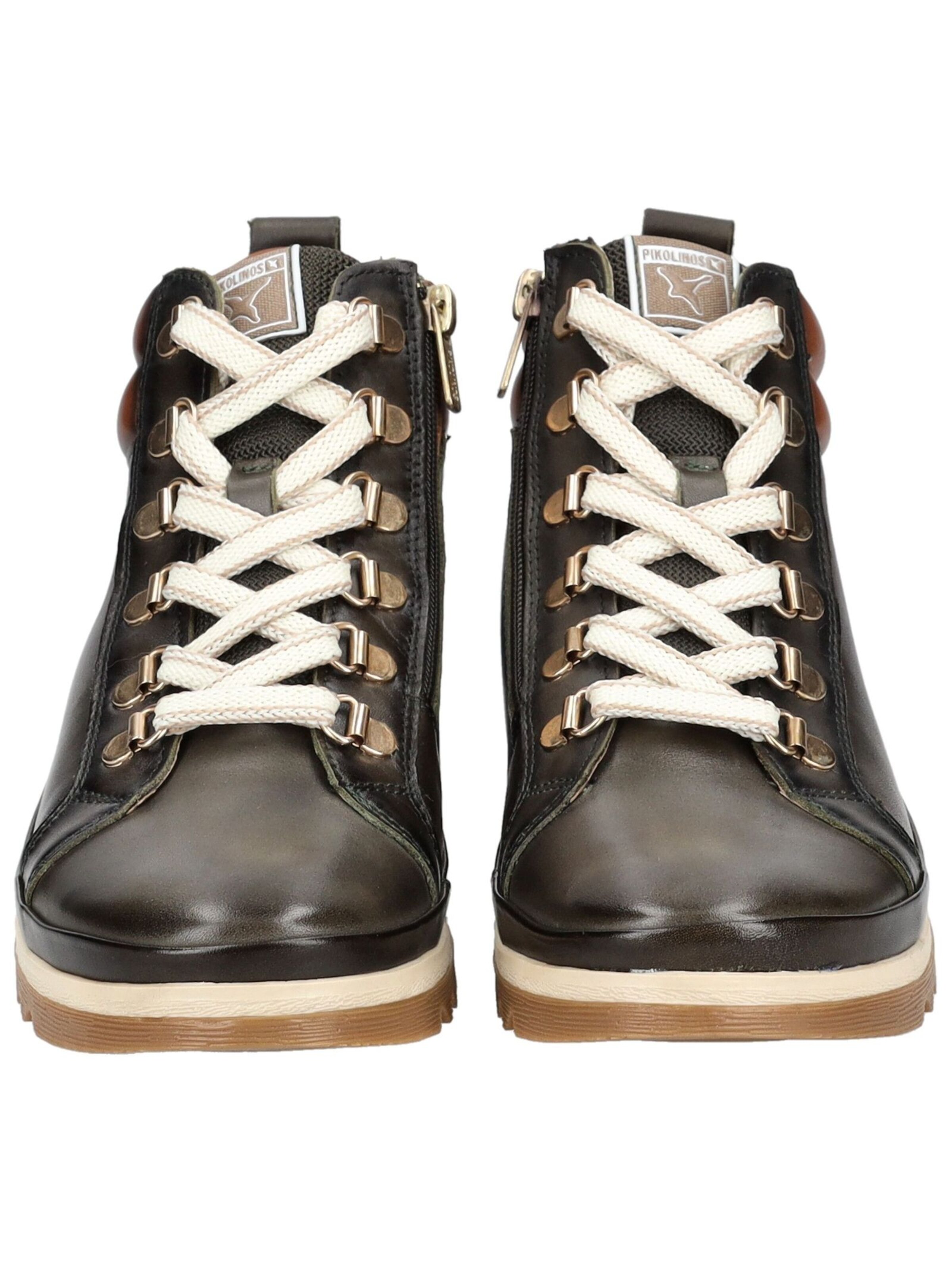 PIKOLINOS Schnürstiefelette in Schwarz