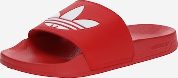 Zoccoletto 'Adilette Lite' di ADIDAS ORIGINALS in rosso: frontale