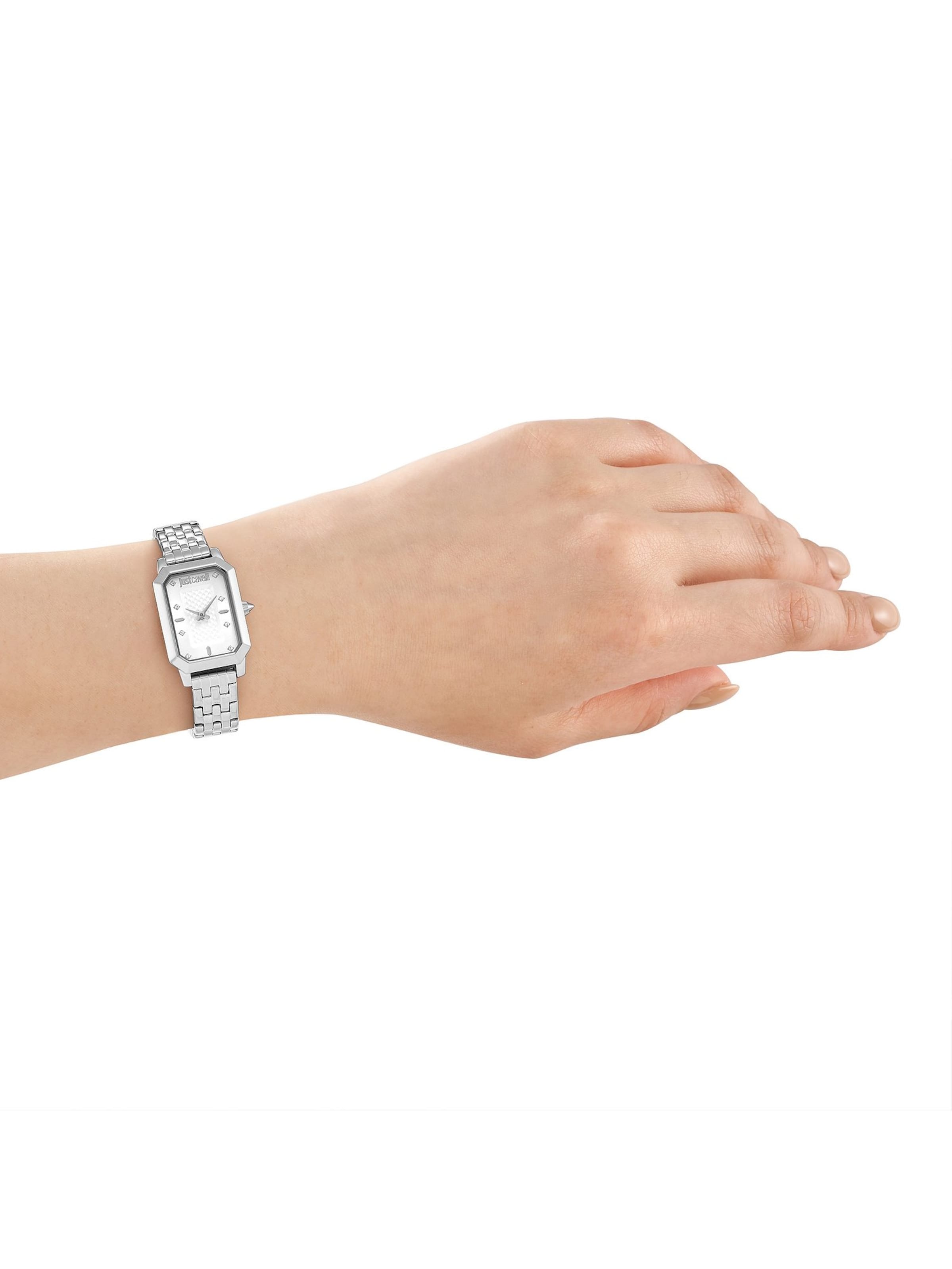 Just Cavalli Uhr in Silber: Vorderseite