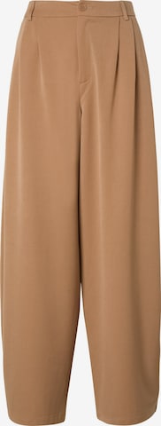 Karo Kauer Barrel Hose in Beige: Vorderseite