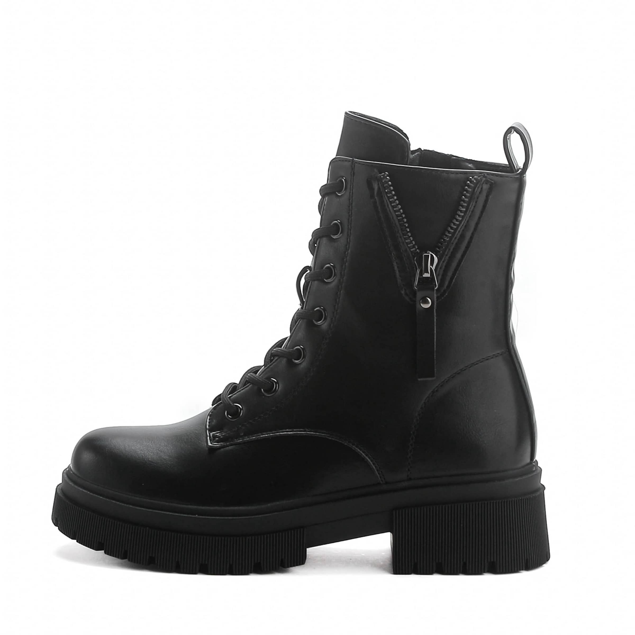 Elara Schnürstiefelette in Schwarz