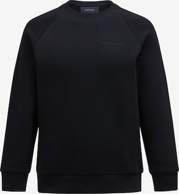 PEAK PERFORMANCE Sweatshirt in Schwarz: Vorderseite