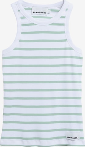 ARMEDANGELS Top 'KANITAA STRIPES' in Green: front