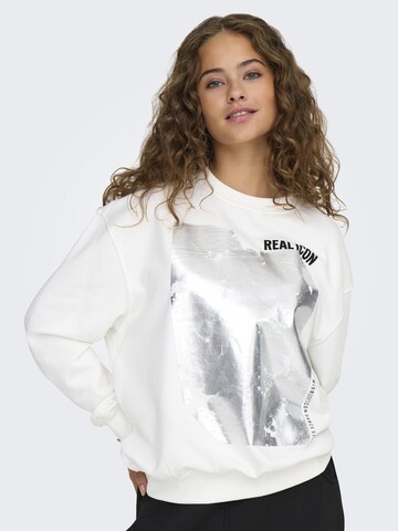 ONLY Sweatshirt 'ONLGwen' i hvid