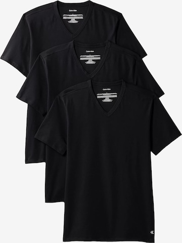 Calvin Klein T-Shirt 3er Pack in Schwarz: Vorderseite