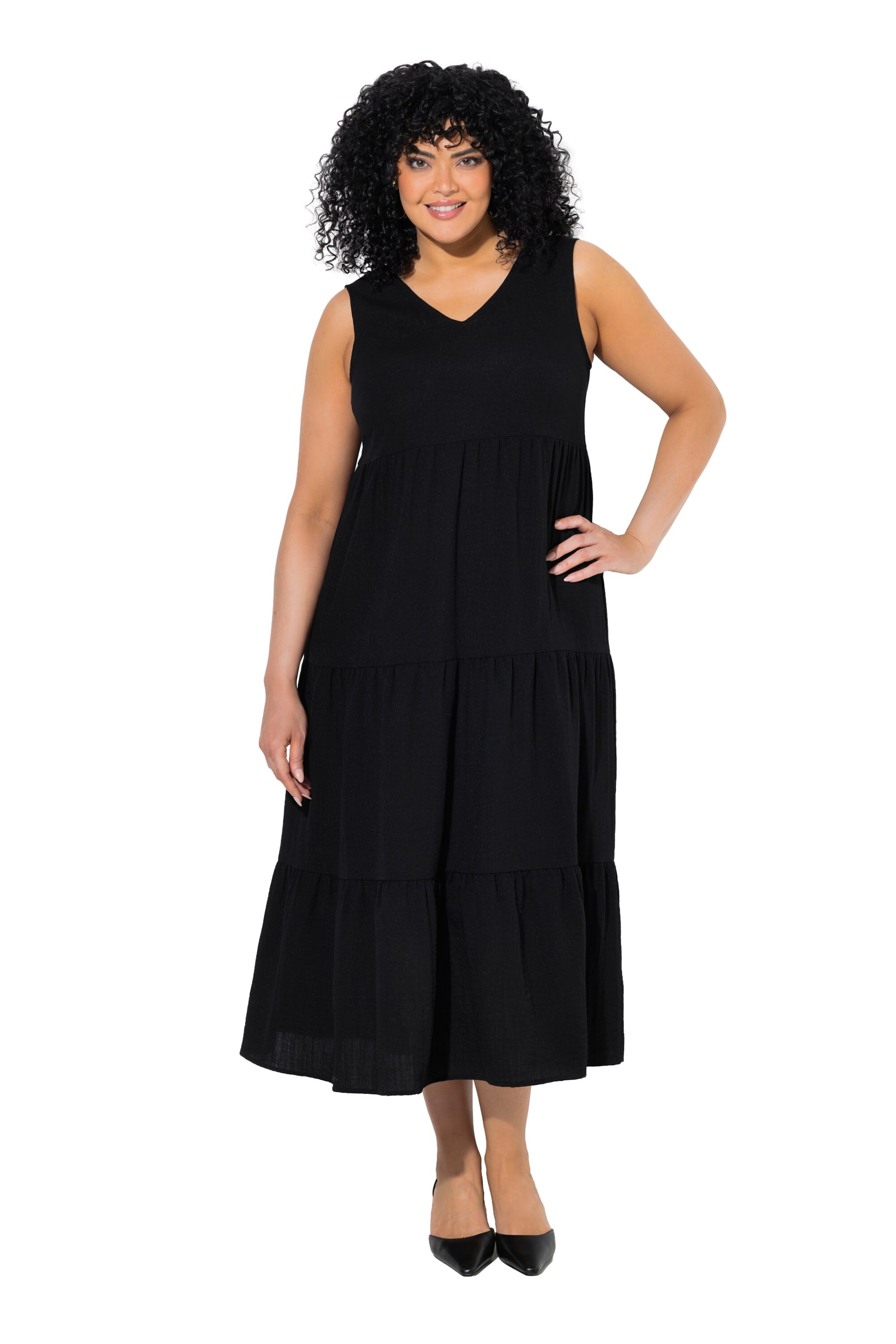Ulla Popken Dress in Black: front