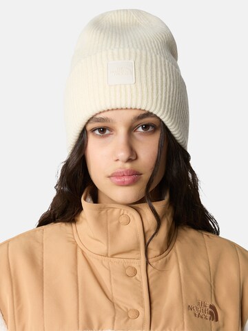 THE NORTH FACE Beanie in White: front