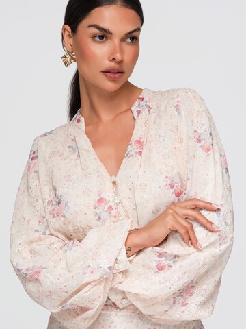 Ombre - Blusa en beige