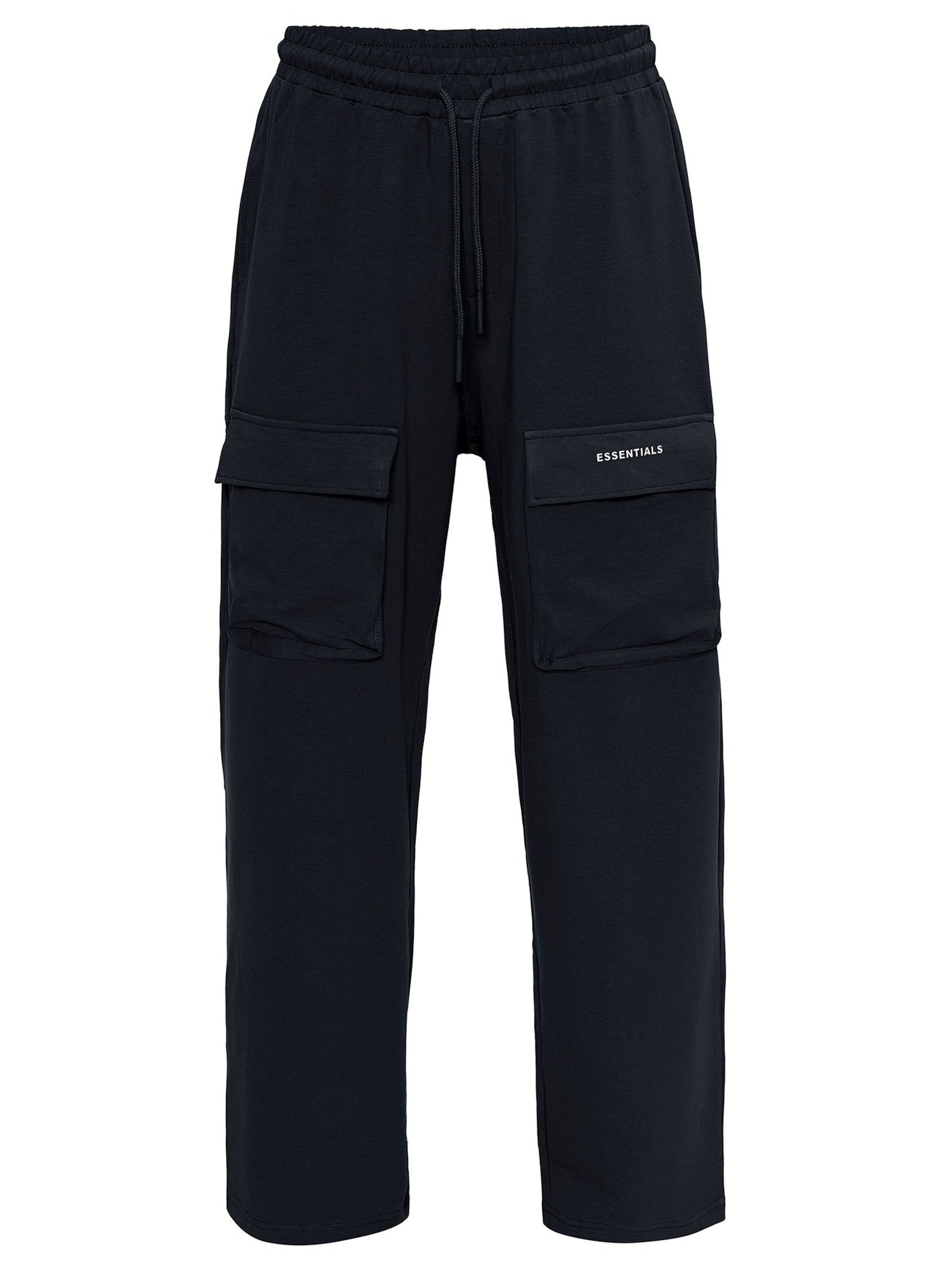 VAMOS CLO Loosefit Cargobukser 'Keller' i sort: forside