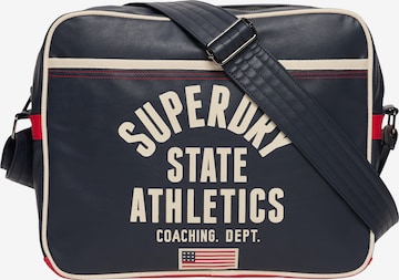 Superdry & Co Schoudertas 'Retro Alumni' in Blauw: voorkant