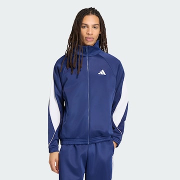 Giacca di felpa sportiva 'Stadium' di ADIDAS SPORTSWEAR in blu: frontale