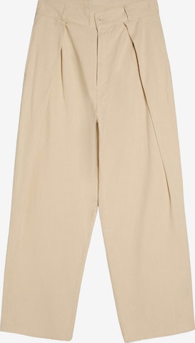 Bershka Barrel Laskoshousut värissä beige: etupuoli