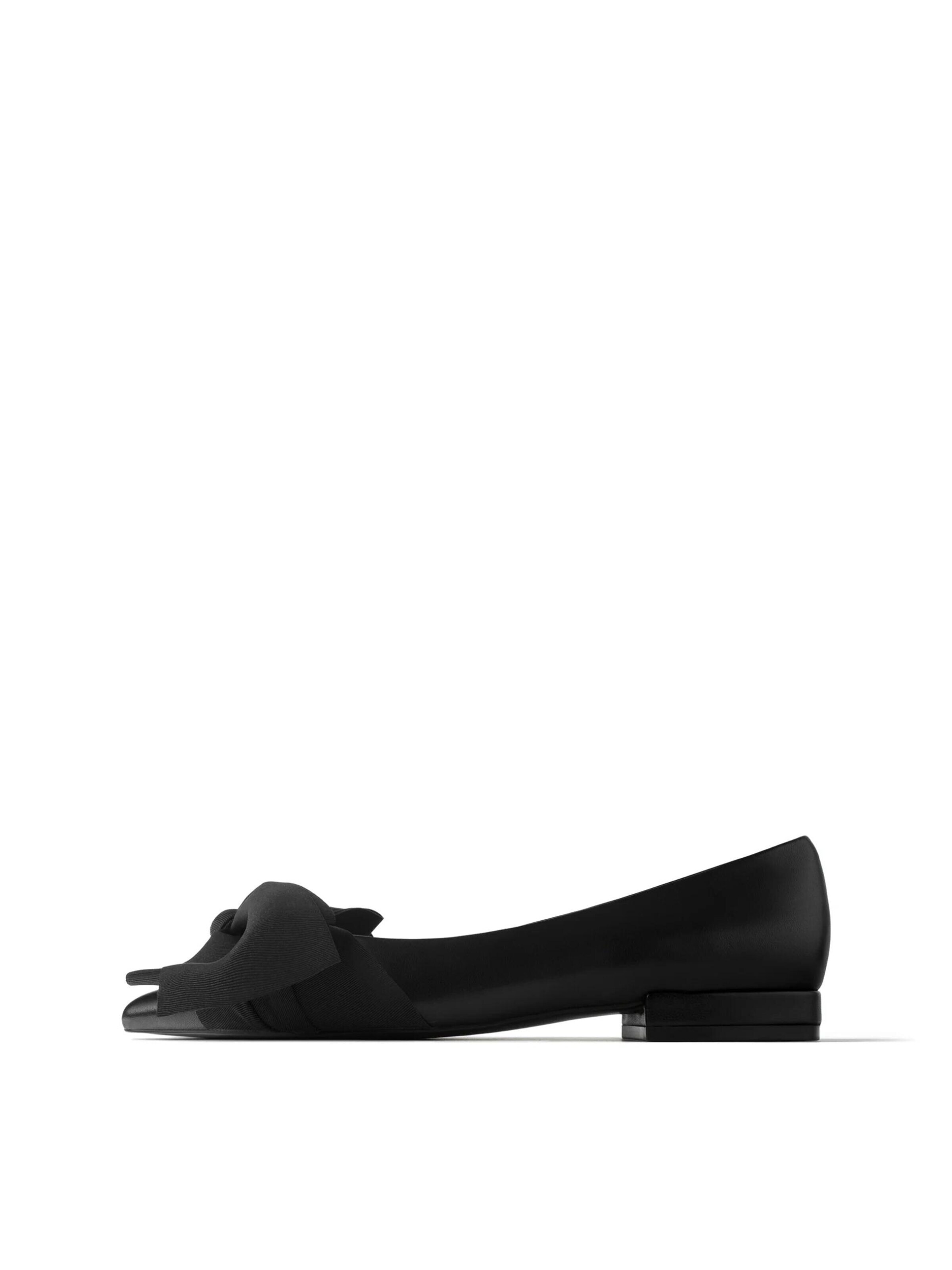 Ballerina 'QUEEN OF THE NIGHT' di L37 HANDMADE SHOES in nero: frontale