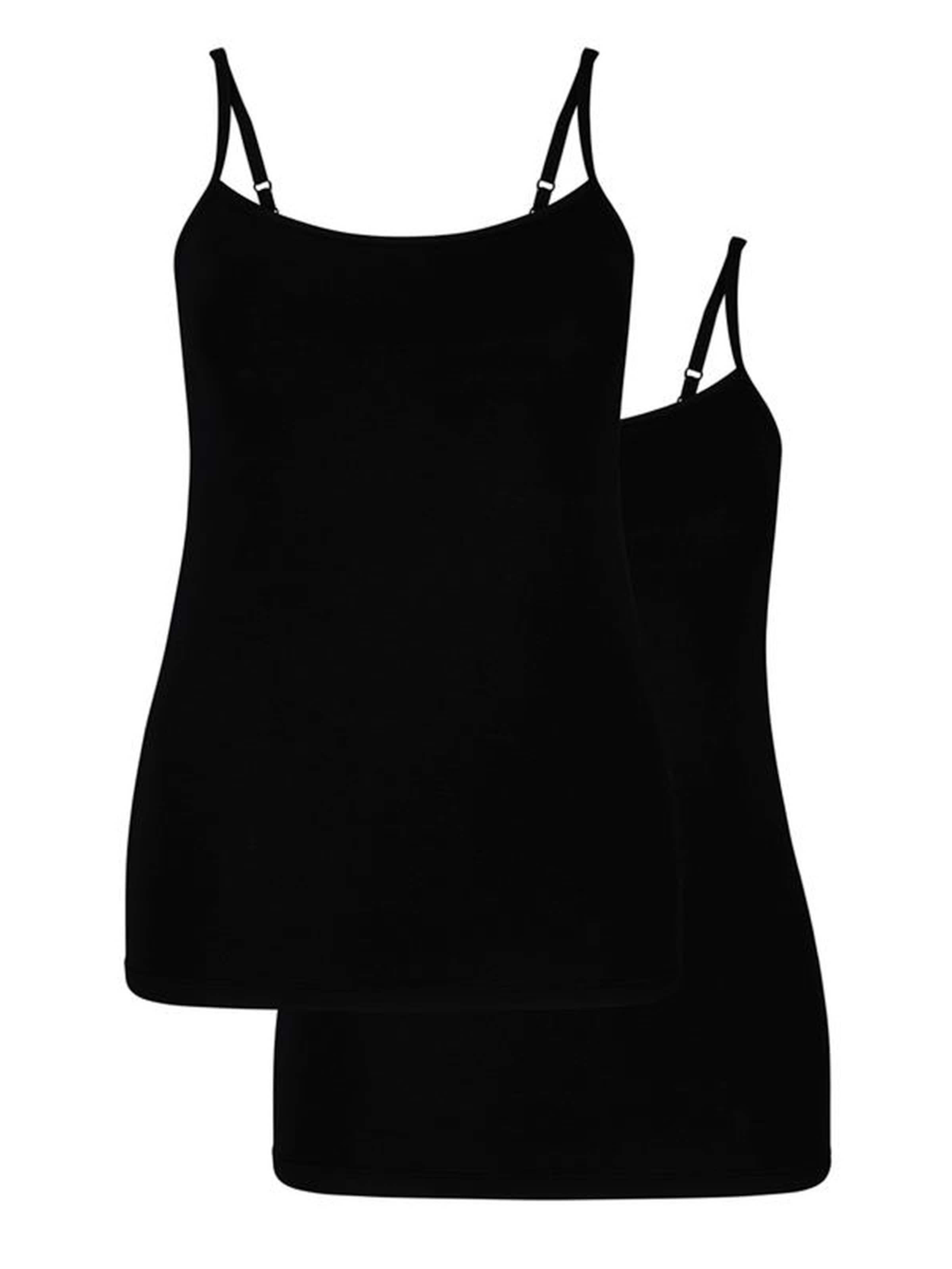 Bamboo basics Top 'Vera' in Black: front