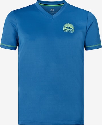 Jan Vanderstorm Shirt ' Klarin ' in Blauw: voorkant